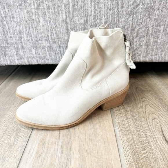 Joie Women’s Adria Suede Ankle Boots Booties Beige Zip-Up 36 (6) - Picture 4 of 8